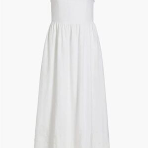 NWT WAYF / Women's Amalia Linen-Blend Strapless Midi-Dress Size M